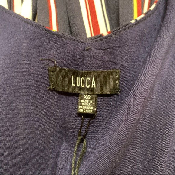 LUCCA COUTURE | NWT Striped Wrap Midi Dress Size XS - Picture 8 of 12